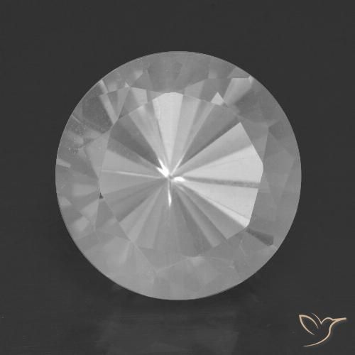 8.79ct طبيعي أبيض كوارتز, دائري, VVS-VS