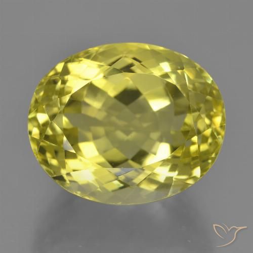 18.90ct طبيعي أصفر متوسط كوارتز, بيضوي, VVS-VS