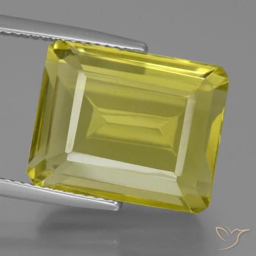 17.54ct طبيعي أصفر حيوى كوارتز, قص الزمرد, VVS-VS