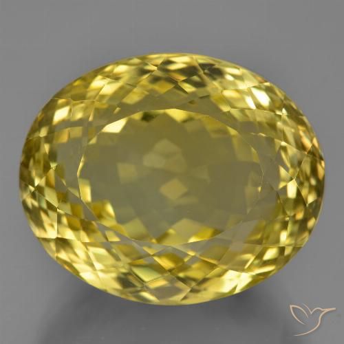 28.14ct طبيعي أصفر متوسط كوارتز, بيضوي, VVS
