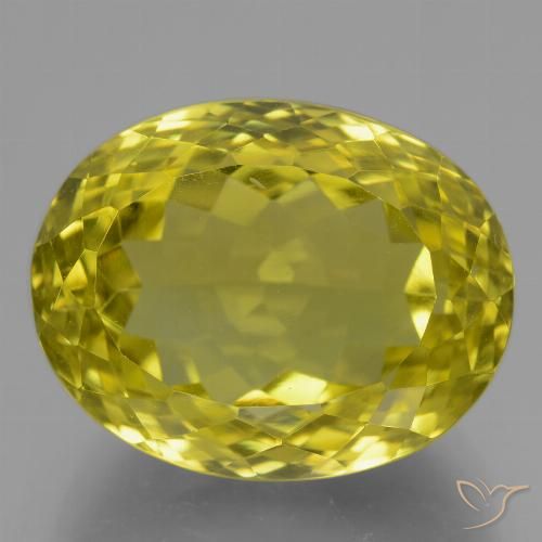 21.76ct طبيعي أصفر الذرة كوارتز, بيضوي, VVS