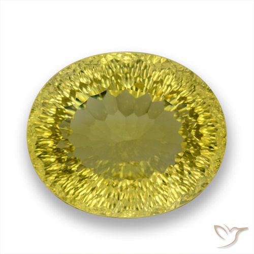 64.36ct طبيعي أصفر كثيف كوارتز, بيضوي, VVS
