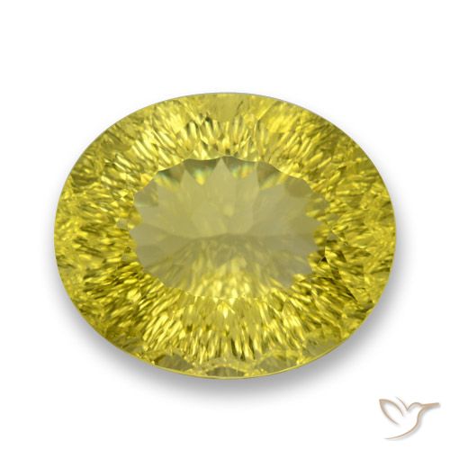 41.57ct طبيعي أصفر فاتح كوارتز, بيضوي, VVS