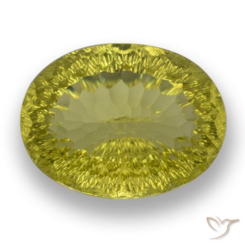 63.61ct طبيعي أصفر أناناسى كوارتز, بيضوي, VVS