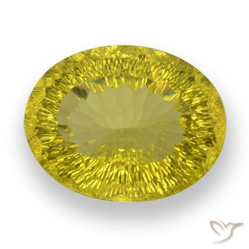 57.99ct طبيعي أصفر غنى كوارتز, بيضوي, VVS
