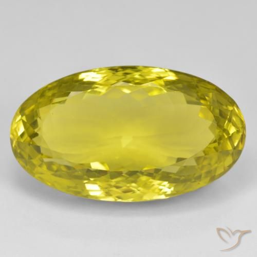56.02ct طبيعي أصفر متوسط كوارتز, بيضوي, VVS