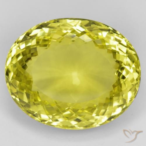 48.95ct طبيعي أصفر متوسط كوارتز, بيضوي, VVS