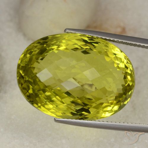41.13ct طبيعي أصفر مخضر كوارتز, بيضوي, VVS