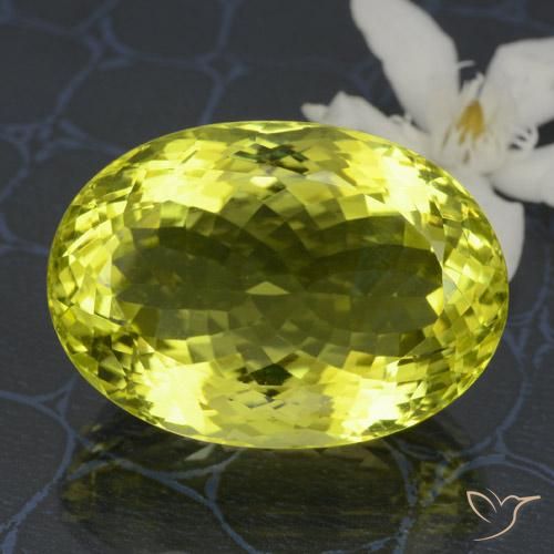 44.72ct طبيعي الأصفر الليمونى كوارتز, بيضوي, VVS-VS