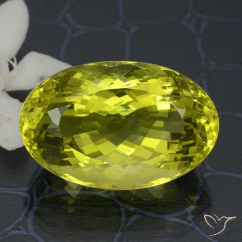 38.11ct طبيعي أصفر متوسط كوارتز, بيضوي, VVS-VS