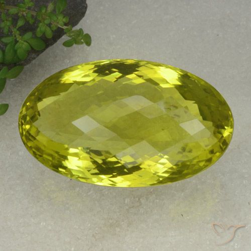 130.99ct طبيعي الأصفر الليمونى كوارتز, بيضوي, VVS
