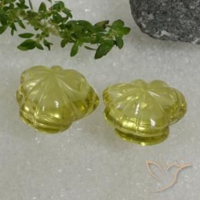 أحجار كوارتز Pineapple yellow طبيعية، فانسى، شفاف، وزنها 20.42 قيراط