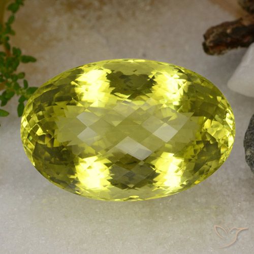 115.73ct طبيعي أصفر حيوى كوارتز, بيضوي, VVS