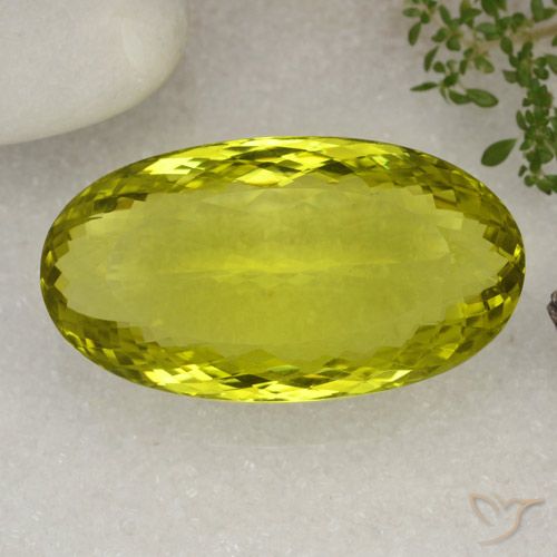 85.07ct طبيعي الأصفر الليمونى كوارتز, بيضوي, VVS
