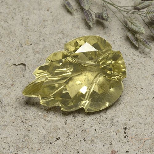 10.32ct طبيعي أصفر لاجونا كوارتز, قص وردة, شفاف