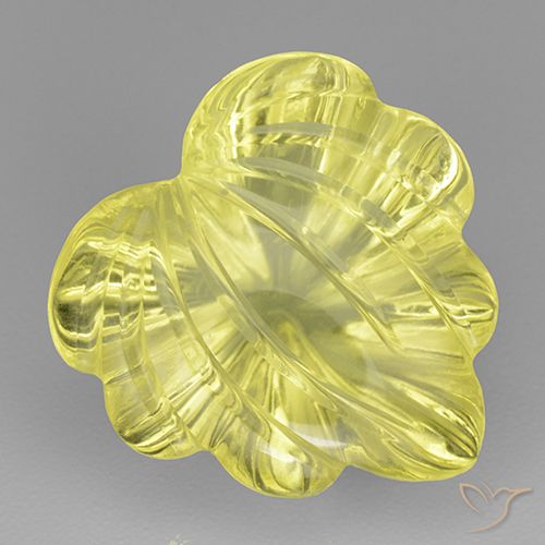 7.65ct طبيعي أصفر النحلة فاتح كوارتز, قص وردة, شفاف