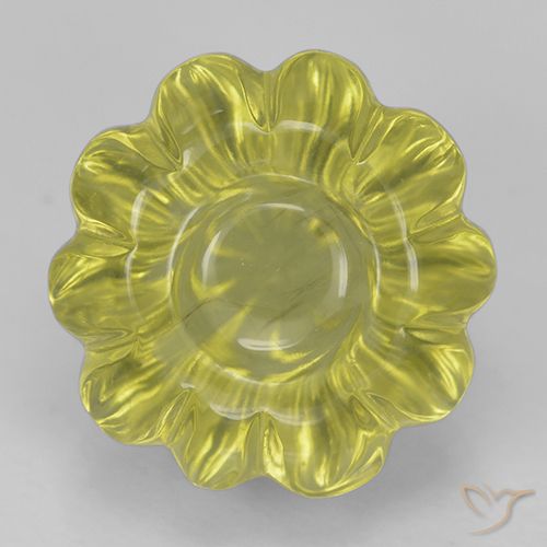 7.80ct طبيعي أصفر أناناسى كوارتز, قص وردة, شفاف