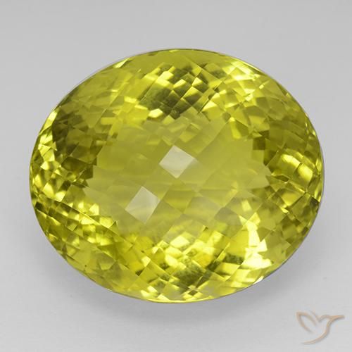 75.53ct طبيعي أصفر الذرة كوارتز, بيضوي, IF