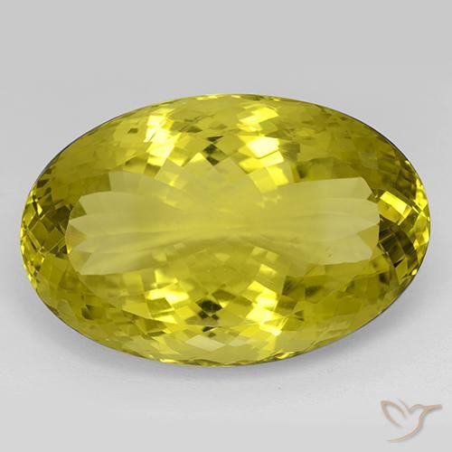 101.00ct طبيعي أصفر أناناسى كوارتز, بيضوي, IF