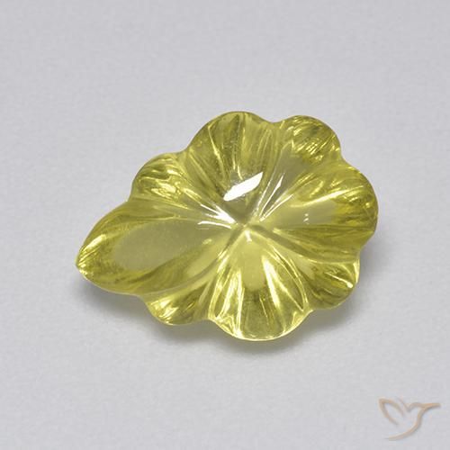 3.41ct طبيعي أصفر متوسط كوارتز, فانسى, شفاف