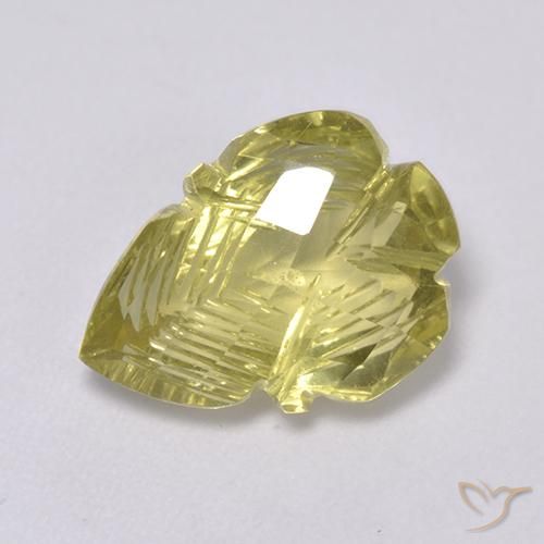 4.19ct طبيعي أصفر فاتح كوارتز, فانسى, شفاف