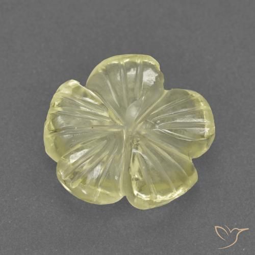 2.73ct طبيعي أصفر لاجونا كوارتز, قص وردة, شفاف
