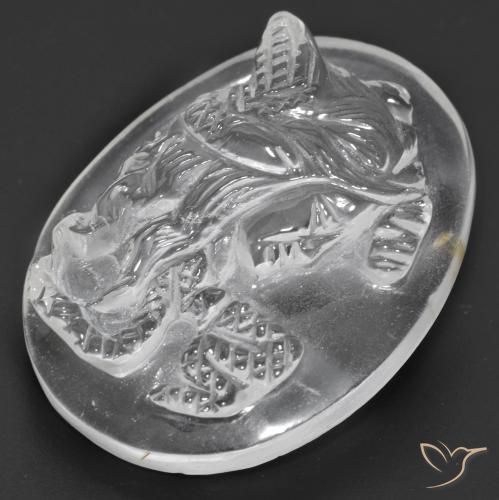 27.46ct طبيعي أبيض شفاف كوارتز, فانسى, شفاف