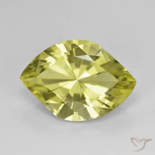 6.99ct طبيعي اخضر فاتح كوارتز, ماركيز, VVS