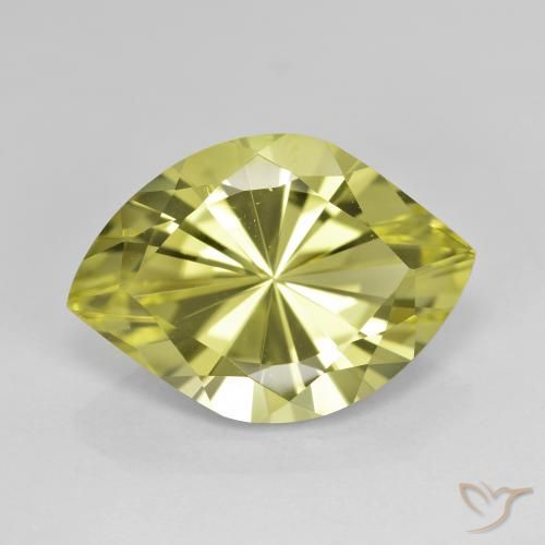 6.98ct طبيعي اخضر فاتح كوارتز, ماركيز, VVS