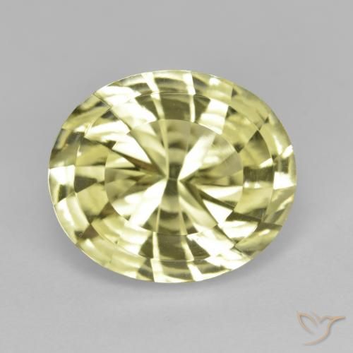 6.88ct طبيعي أصفر متوسط كوارتز, بيضوي, VVS