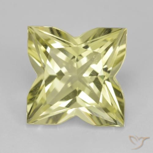 4.25ct طبيعي أصفر مخضر فاتح كوارتز, فانسى, VVS