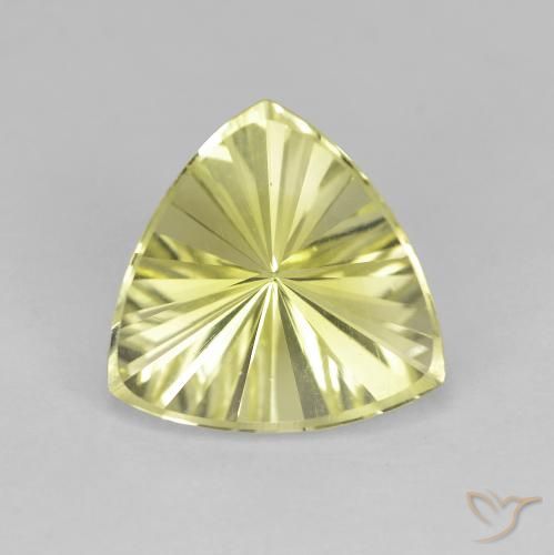 2.37ct طبيعي أصفر متوسط كوارتز, مثلثى, VVS