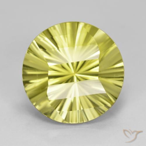 8.84ct طبيعي أصفر متوسط كوارتز, دائري, VVS