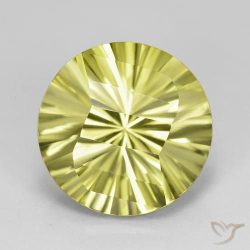 9.03ct طبيعي أصفر متوسط كوارتز, دائري, VVS