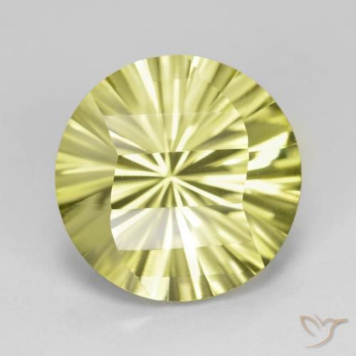 8.22ct طبيعي أصفر متوسط كوارتز, دائري, VVS
