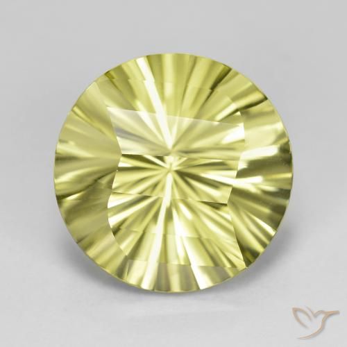 8.65ct طبيعي أصفر متوسط كوارتز, دائري, VVS