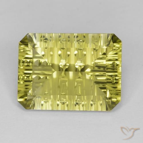 9.03ct طبيعي أصفر لاجونا كوارتز, قص الزمرد, VVS