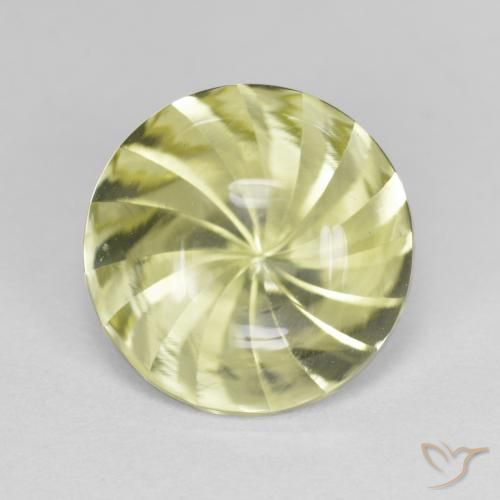 5.31ct طبيعي أصفر متوسط كوارتز, دائري, شفاف