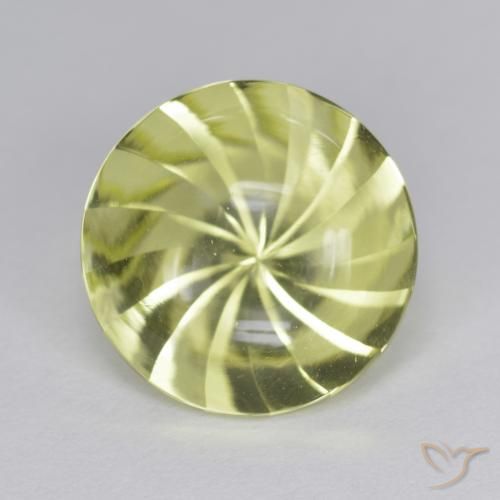 5.41ct طبيعي أصفر متوسط كوارتز, دائري, شفاف