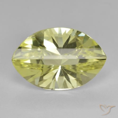9.82ct طبيعي الأصفر الليمونى كوارتز, ماركيز, قليلا جدا
