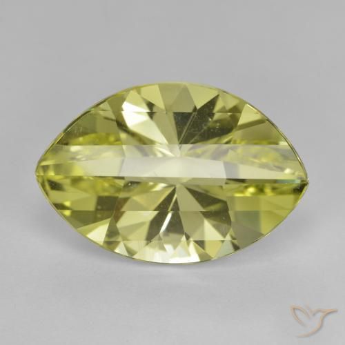 9.48ct طبيعي أصفر متوسط كوارتز, ماركيز, VVS-VS