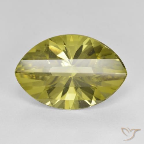 9.28ct طبيعي أصفر أناناسى كوارتز, ماركيز, VVS-VS