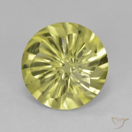 4.90ct طبيعي الأصفر الليمونى كوارتز, دائري, VVS