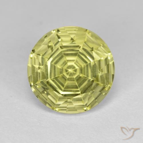 3.57ct طبيعي أصفر متوسط كوارتز, دائري, VVS