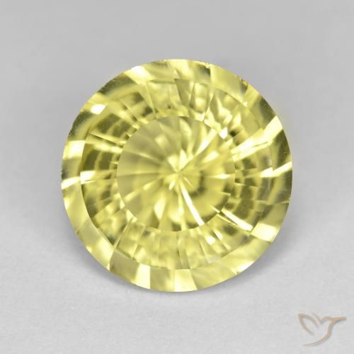 5.26ct طبيعي أصفر متوسط كوارتز, دائري, VVS