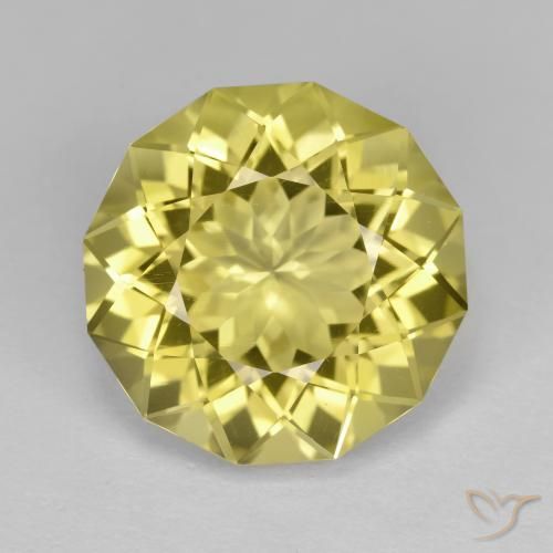 10.26ct طبيعي أصفر عسلى فاتح جدا كوارتز, فانسى, VVS-VS