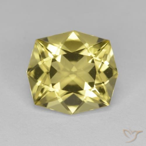 4.71ct طبيعي أصفر فاتح كوارتز, قص الزمرد, VVS-VS