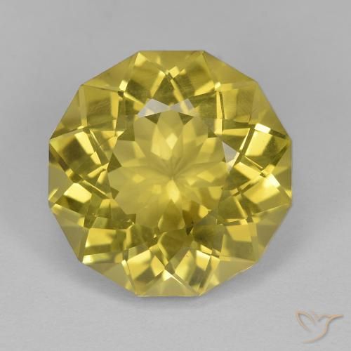 9.52ct طبيعي أصفر بنى كوارتز, فانسى, قليلا جدا