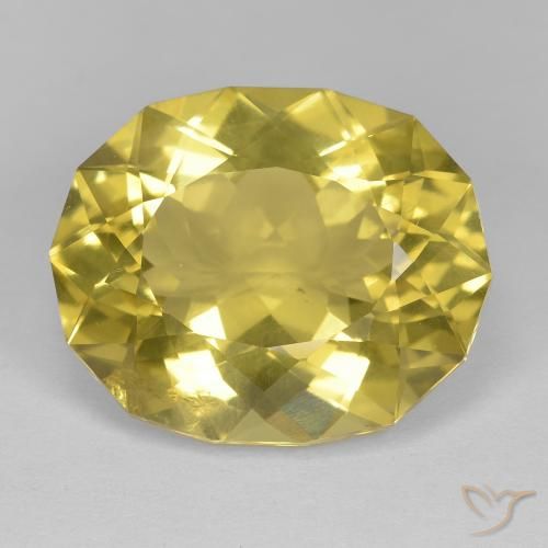 17.24ct طبيعي أصفر مسطردة كوارتز, فانسى, قليلا جدا