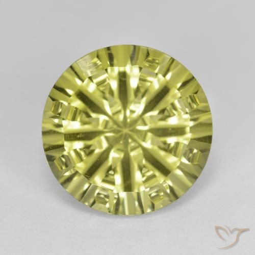 5.35ct طبيعي أصفر متوسط كوارتز, دائري, VVS